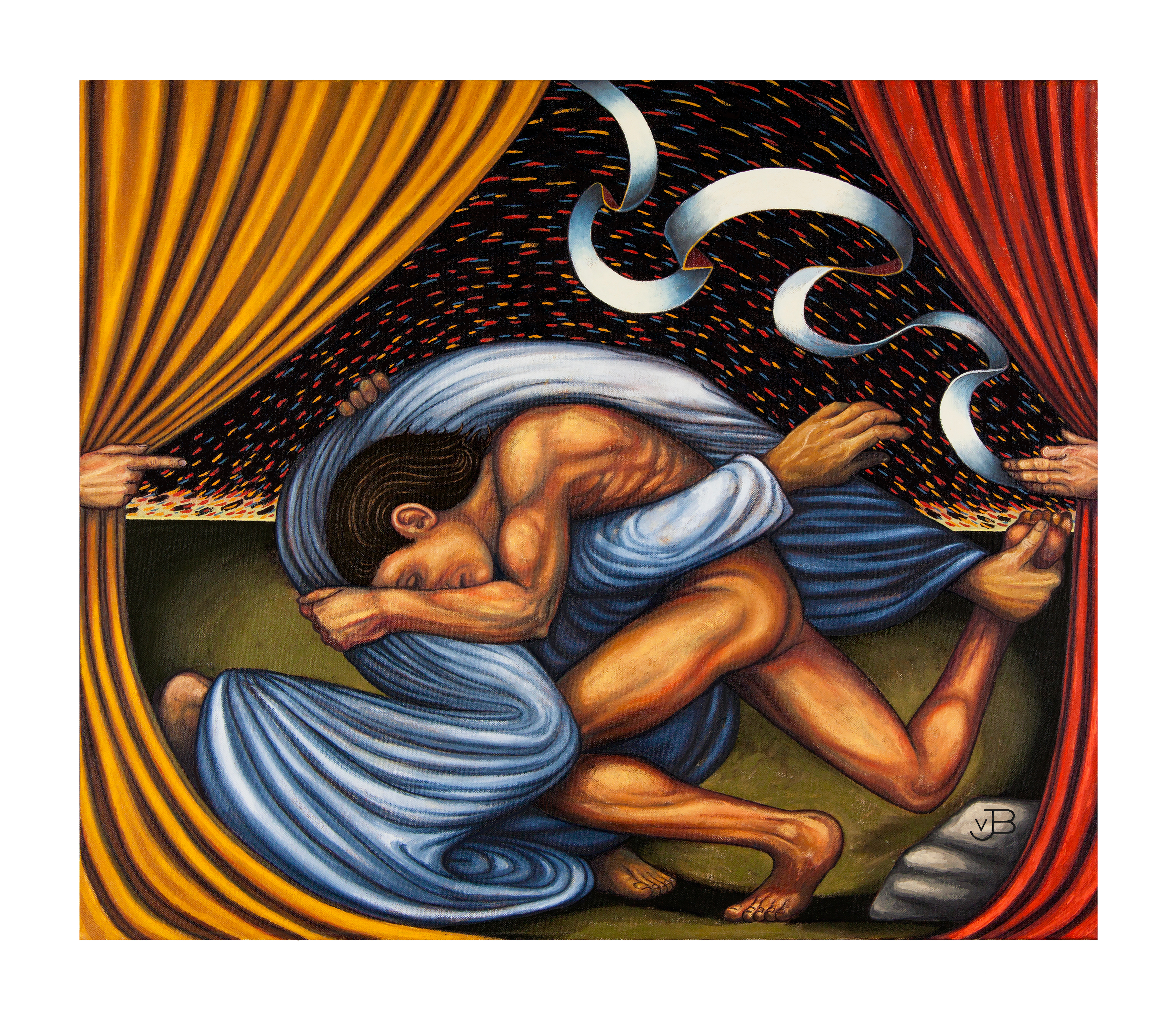 Jacob Wrestling With God (large print) – Baumwerkshop